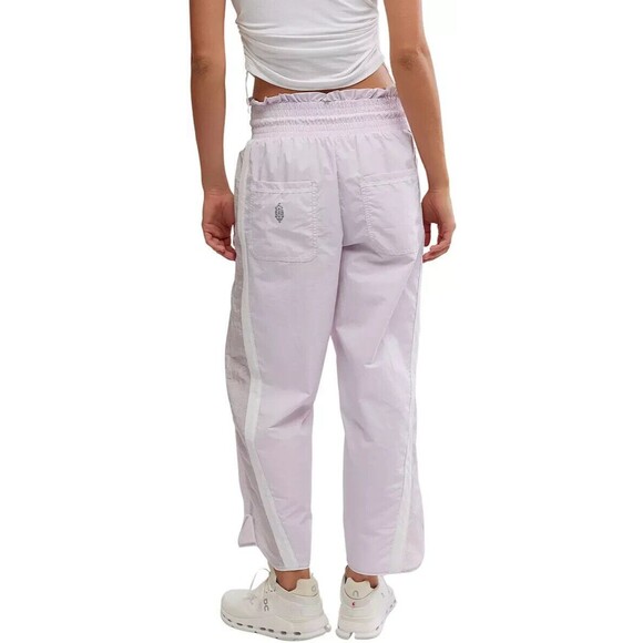 FP Movement Free People Women Large Champ Is Here Pants ROSE WASH/ WHITE COMBO - Picture 3 of 13